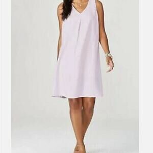 NWT J.Jill Pale Orchid Linen Mini dress